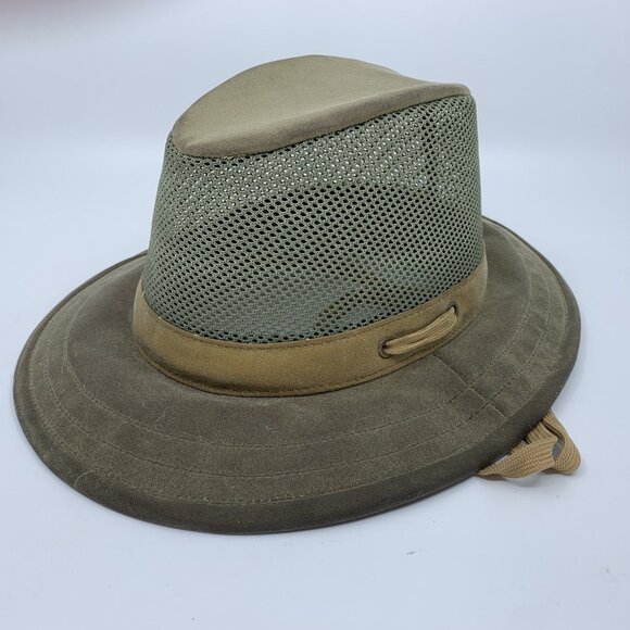 Outback Trading Co Mens Oilskin Willis 1470 Mesh Hat Medium Aussie Adventure - Picture 1 of 9